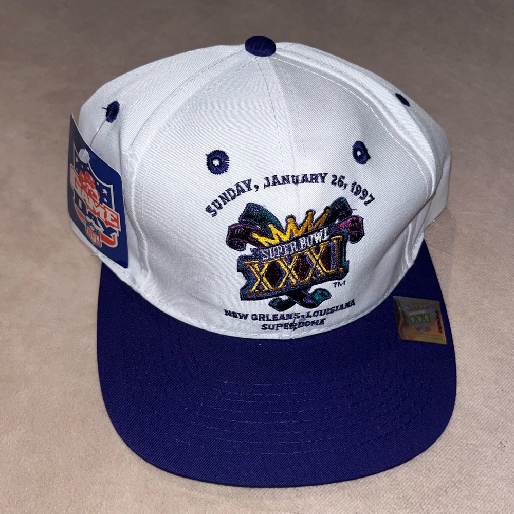 DSNWT Vintage Super Bowl XXXI Logo 7 Snapback